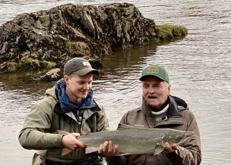 Norðurá first salmon